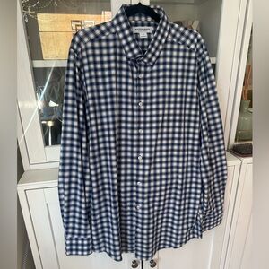 Mizzen+Main Blue and White Checkered Shirt